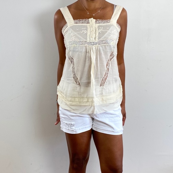STEPHANIE VAILLE PARIS DELICATE BUTTON-UP CAMISOLE SZ S - Picture 3 of 12